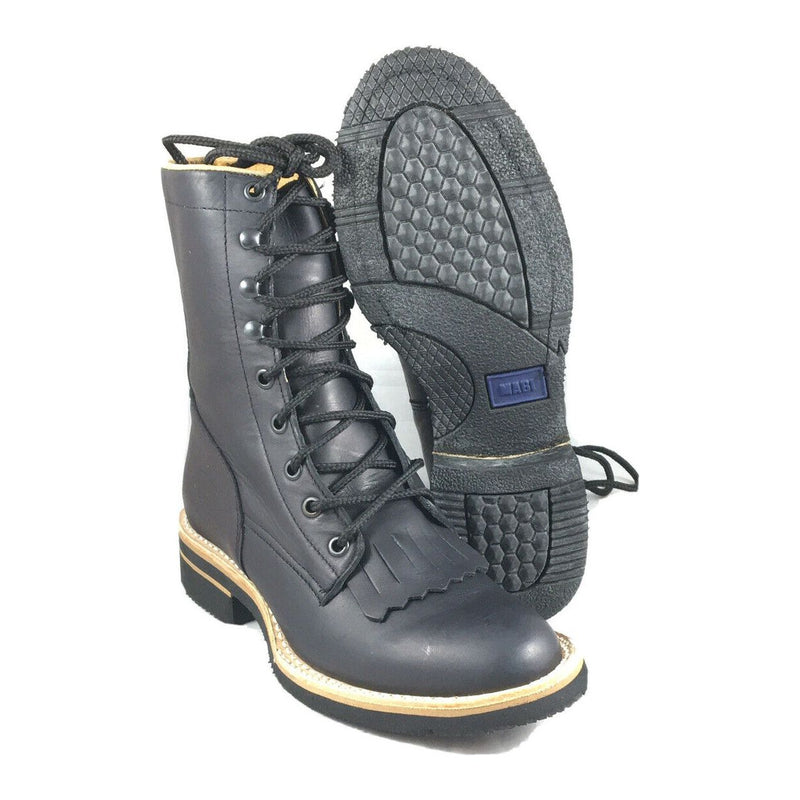 TAURO Men's 8" Black Lacer Work Boots