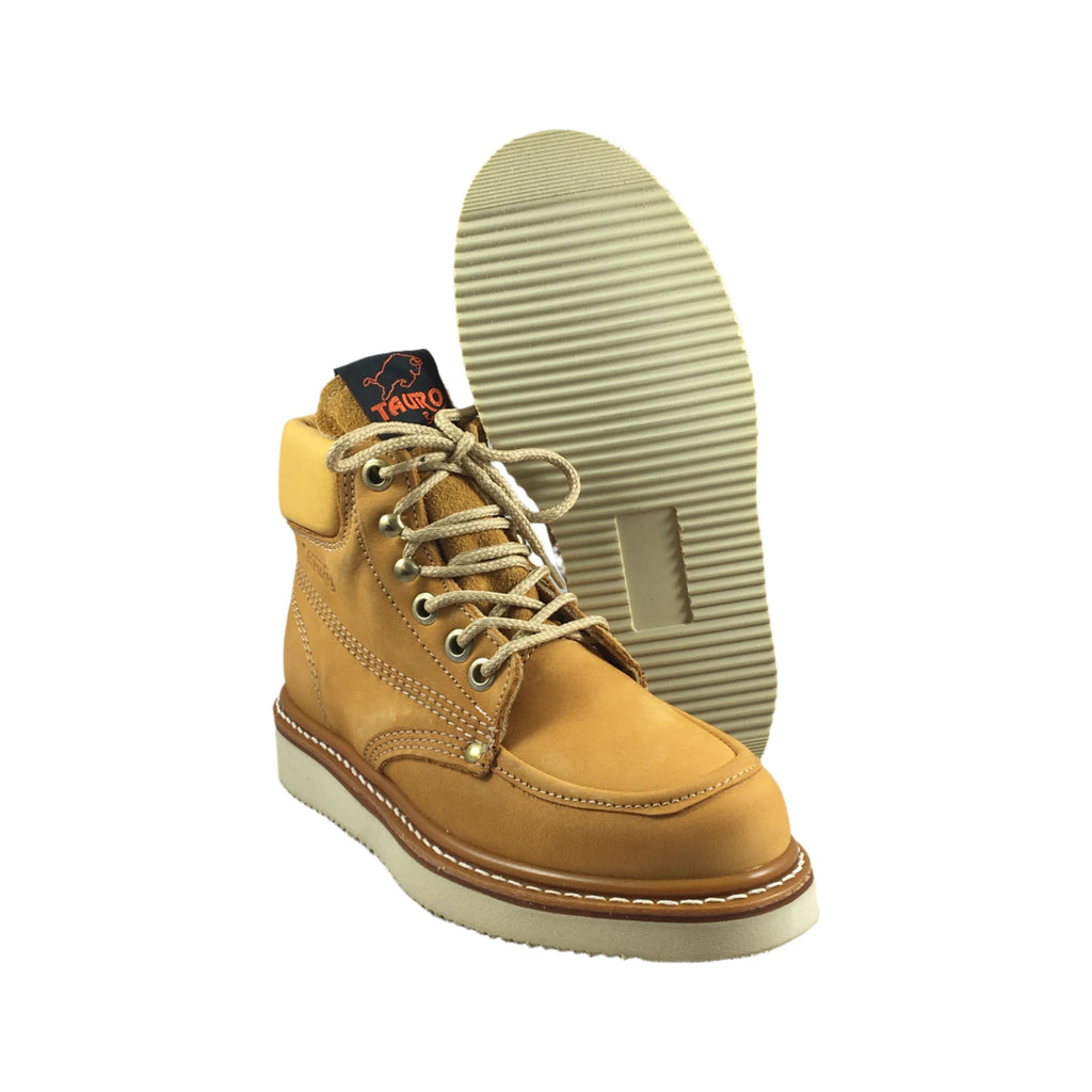 TAURO Men's 6'' Nobuck Tan Laredo Work Boots