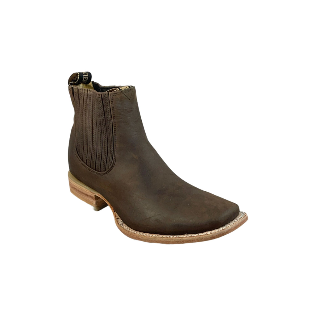 LA HACIENDA Men's Cafe Ankle Boots - Rodeo Toe - Free Belt