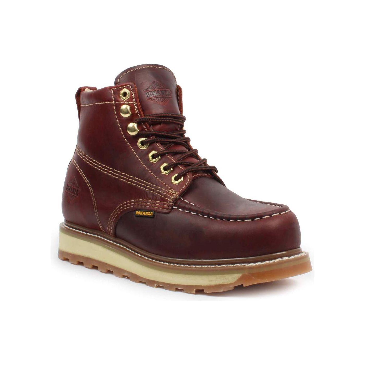 Burgundy steel toe boots best sale