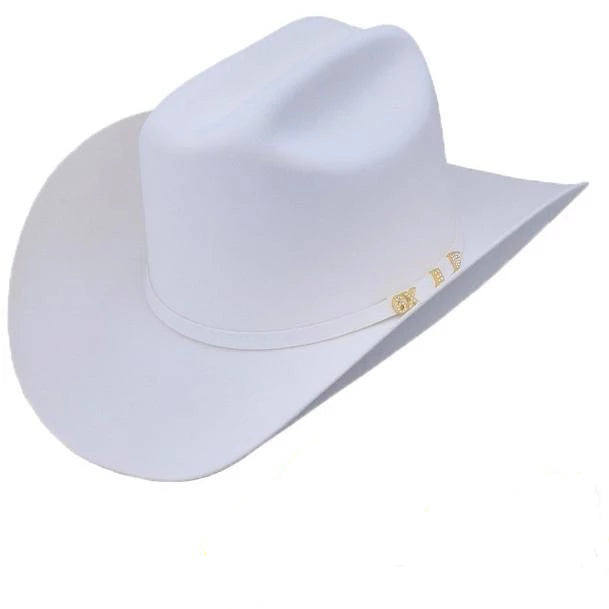 STETSON Men's White 6X Adelante Fur Felt Cowboy Hat